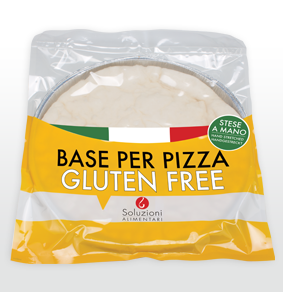 Base pizza senza glutine e senza lattosio